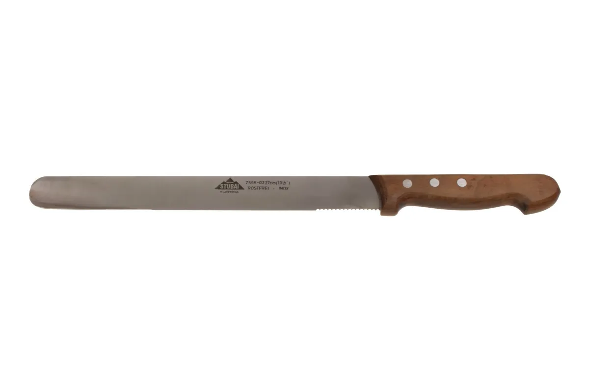 N. 7595 Coltello per prosciutto e affettare, rotondo 7595 01 | Macellaio | Stubai