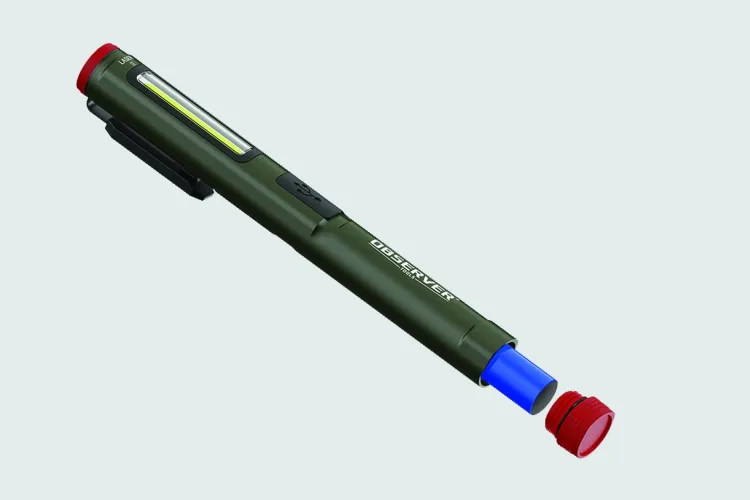Lampada a penna ricaricabile a doppia luce OBS-PL1 - Potente | Observer Tools