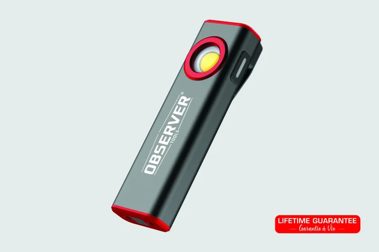 Lampe stylo rechargeable double éclairage OBS-PL1 - Puissante | Observer Tools