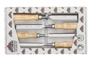 Special wood chisel set, Swedish shape, 4 pieces 3531 04 | Chisel | Stubai