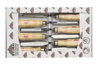 Special wood chisel set, Swedish shape, 6 pieces 3531 06 | Chisel | Stubai
