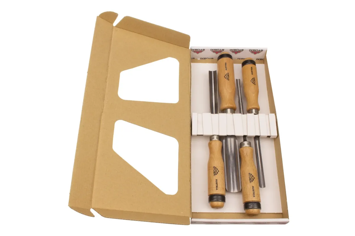 Set of 4 hollow irons. 3601 04 | Chisel | Stubai