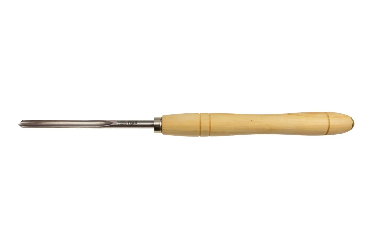 Gouge à broche "forme anglaise" 7006 13 | Outil de tournage HSS avec manche en bois d’aulne | Stubai