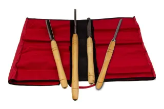 Set des outils de tournage sur bois, 4 pcs. "Équipement de base" S7000 02 | Jeux d'outils de tournage en HSS | Stubai