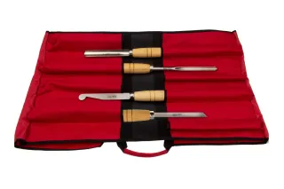 Set des outils de tournage sur bois, 4 pcs. "Équipement de base" S7000 02 | Jeux d'outils de tournage en HSS | Stubai