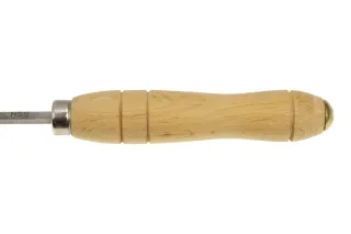 Ciseau plat, micro oblique 7083 06 | Micro-outils de tournage HSS avec manches en bois d’aulne | Stubai